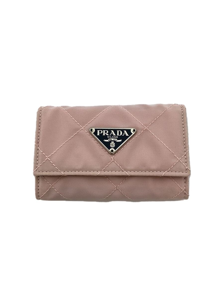 PRADA Key Case with Triangular Logo Plate, Quilte… - image 1