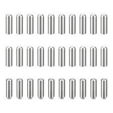 30Pcs 5mm x 16mm Dowel Pins, 304 Stainless Steel Round Head Pin, Silver