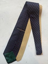 Tommy Hilfiger Silk Tie Blue Red Geometric Pattern Made In USA