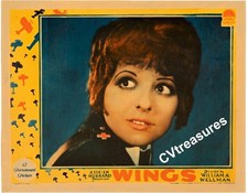 Original Vintage Lobby Card Movie Poster WINGS Clara Bow RARE 1927