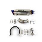 Slip for Yamaha MT-03 YZF R3 2015-2025 Exhaust Mid Tail Pipe Muffler Tips Blue