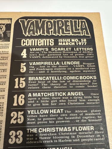 Vampirella #58 (Warren Publishing March 1977) Caged / Darkmore Castle - Picture 9 of 10