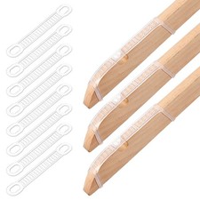 60 Pcs Clothes Hanger Grips Non-Slip Rubber 100mm Double-hole Design, Clear
