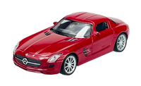 Welly MERCEDES-BENZ Sls Amg Rot 1:43 Die Cast Metal Neu Im Kasten