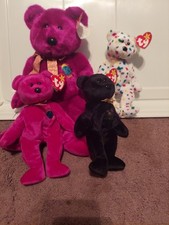 Lot Of 4- Includes One Beanie Buddy And 3 Beanie Babies