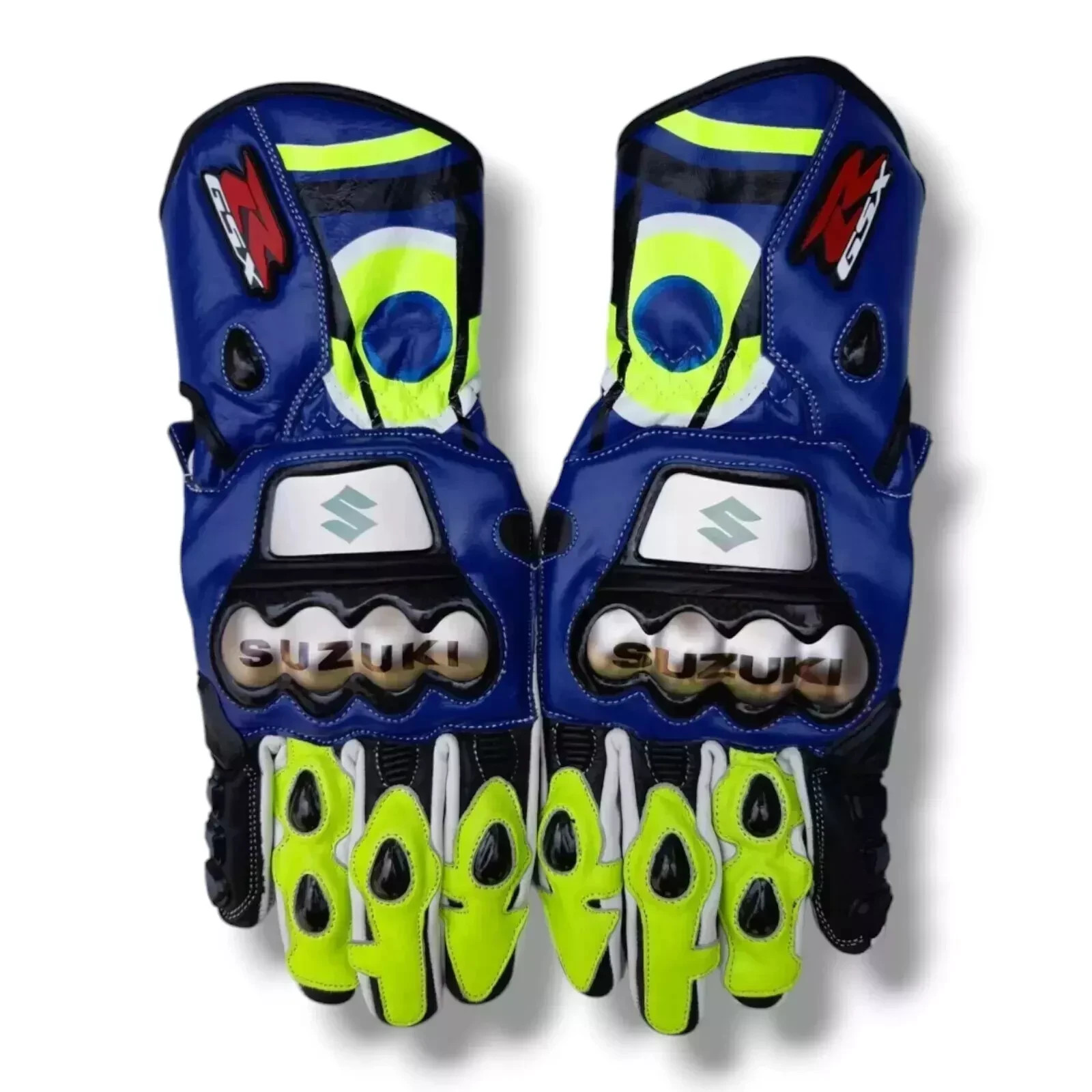 Gants de moto GSXR en cuir de vachette premium finition motogp