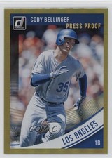 2018 Donruss Variations Press Proof Gold 15/99 Cody Bellinger (Running) #149 hg6