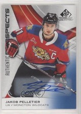 2019-20 Upper Deck SP Game Used CHL Edition Blue Jakob Pelletier #6 Auto 03z4