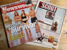 Newsweek Magazine August 28 2000 - Survivor TV Series - Rich Sue Kelly Rudy Newsweek Magazine August 28 2000 - Survivor TV Series - Rich Sue Kelly Rudy
