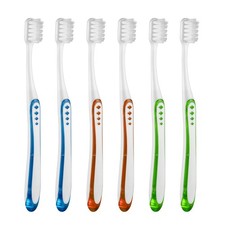 Extra Soft Toothbrushes Micro Nano Bristles 6Pcs Compact Head Adults Gums Teeth