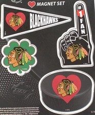 Aminco Chicago Blackhawks 4 Piece Magnet Set
