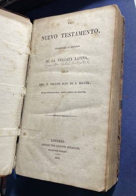 El Nuevo Testamento, 200 year old new testament, 1825