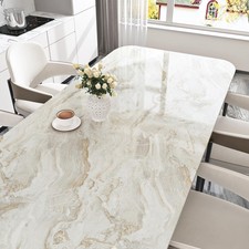 Beige/Gold Marble Contact Paper for Table Top Marble Peel and Stick Wallpaper...