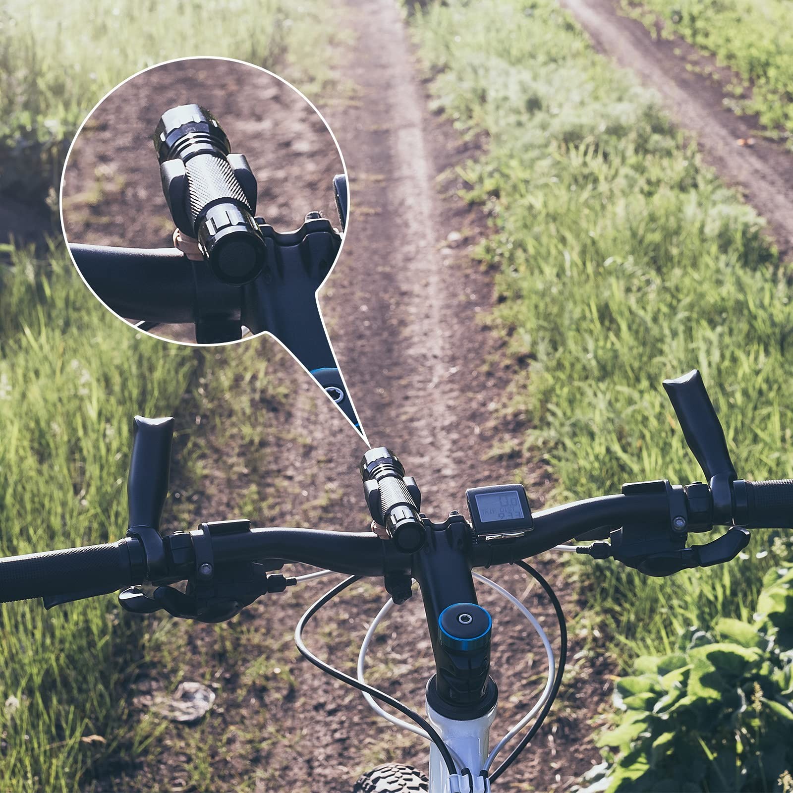 Jetec 4 Pieces Flashlight Mounting Brackets with Screws Versatile Clip Mount ...