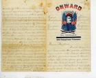 Civil War Patriotic Lettersheet Used with letter Col. Ellsworth