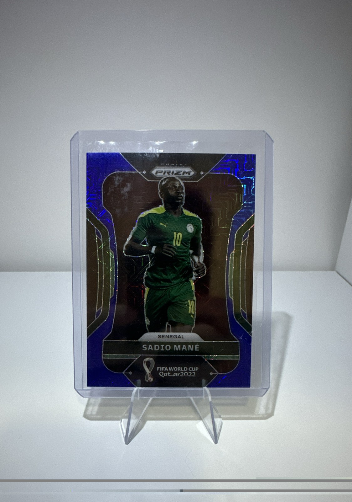 2022 Panini Prizm World Cup Qatar - Sadio Mane #252 Blue Mojo Prizm /75