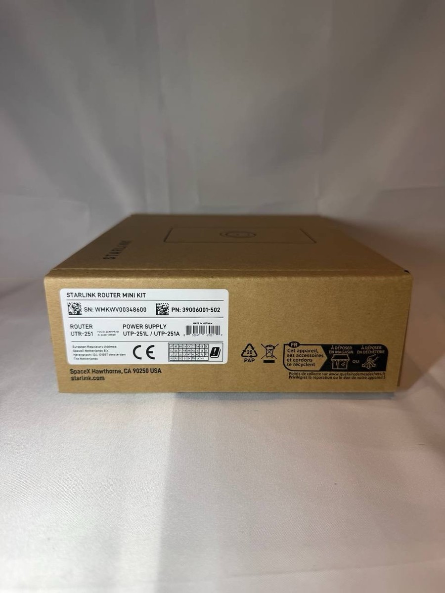 STARLINK MINI ROUTER KIT UTR-251 - 39006001-502 - FREE 2 DAY