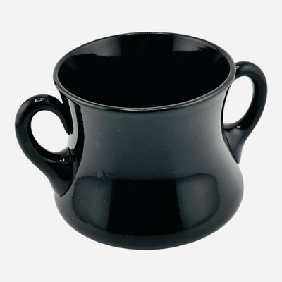 Vintage L.E. Smith Amethyst Black Ebony Sugar Bowl FREE SHIPPING