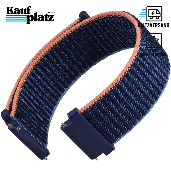 Sport Uhrenarmband Nylon Verstellbar Klettverschluss 18-22Mm FüR Herren Damen-image