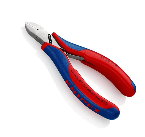 KNIPEX Elektronik-Seitenschneider 115mm ohne Facette, runder Kopf