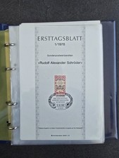 BRD Bund 44 Ersttagsbl&auml;tter 1978&ndash;1979 im blauen Album &ndash; ETB Sammlung