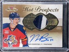 Bjugstad, Nick - 2013-14 Fleer Showcase - Patch/Autograph - 143/375