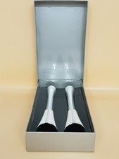 Jasper Conran Set of 2 Contemporary Silver Plated Candlesticks Candle Holders