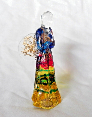Unikat ASJA Austria CRYSTAL ANGEL Hand Painted Figurine