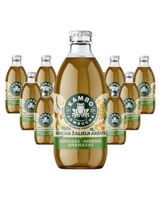 Kambo Kombucha COCONUT   GINGER   PINEAPPLE 330 ML SET OF 12