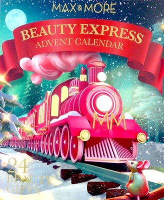 Max & More Deluxe Adventskalender Glitzerlidschatten, Make-up, Wet-Look-Lipgloss
