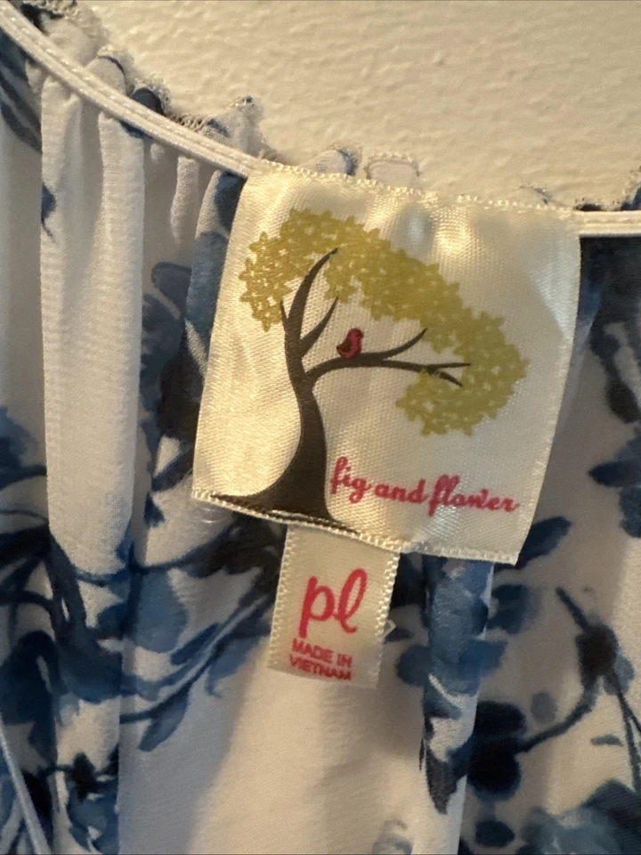 无花果层叠长裙女式 PL 码 — 第 3/4 张图片