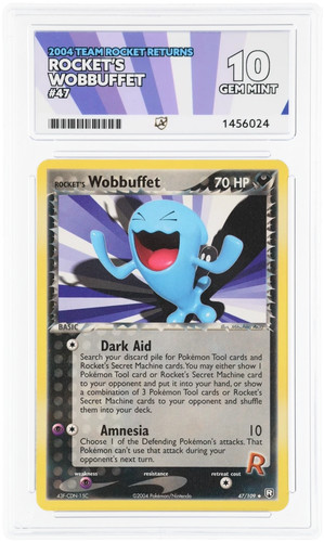 Rocket's Wobbuffet graded ACE 10 for sale on eBay