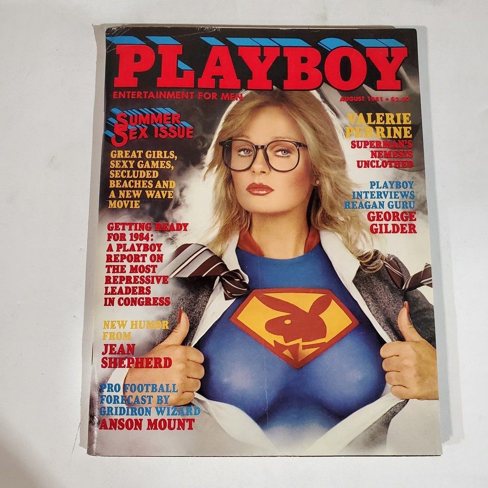 PLAYBOY Men's Magazine (August 1981) Superman's Valerie Perrine Debbie