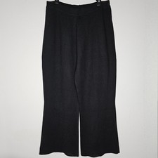 NWT Halston Women's Black Sweater Pants Size Large