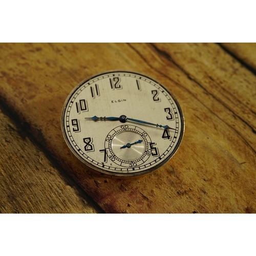 Montre De Poche Elgin Vintage 1918 - Mécanique, Plaqué Or, Cadran Breguet - Pièce Collection