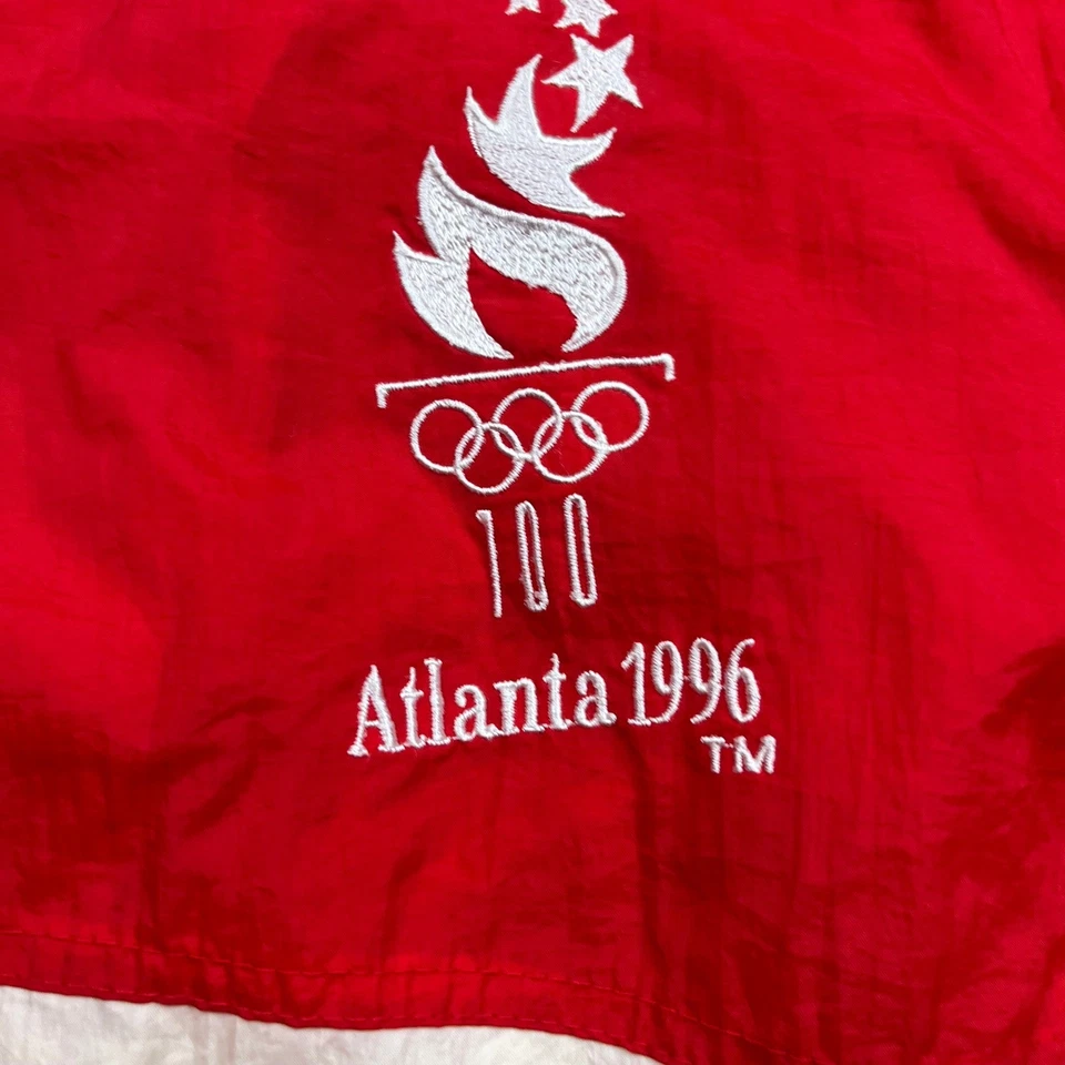 Vintage USA Olympic Jacket Mens XL Atlanta 90s Logo Athletic Track Suit Coat - Image 3 of 4