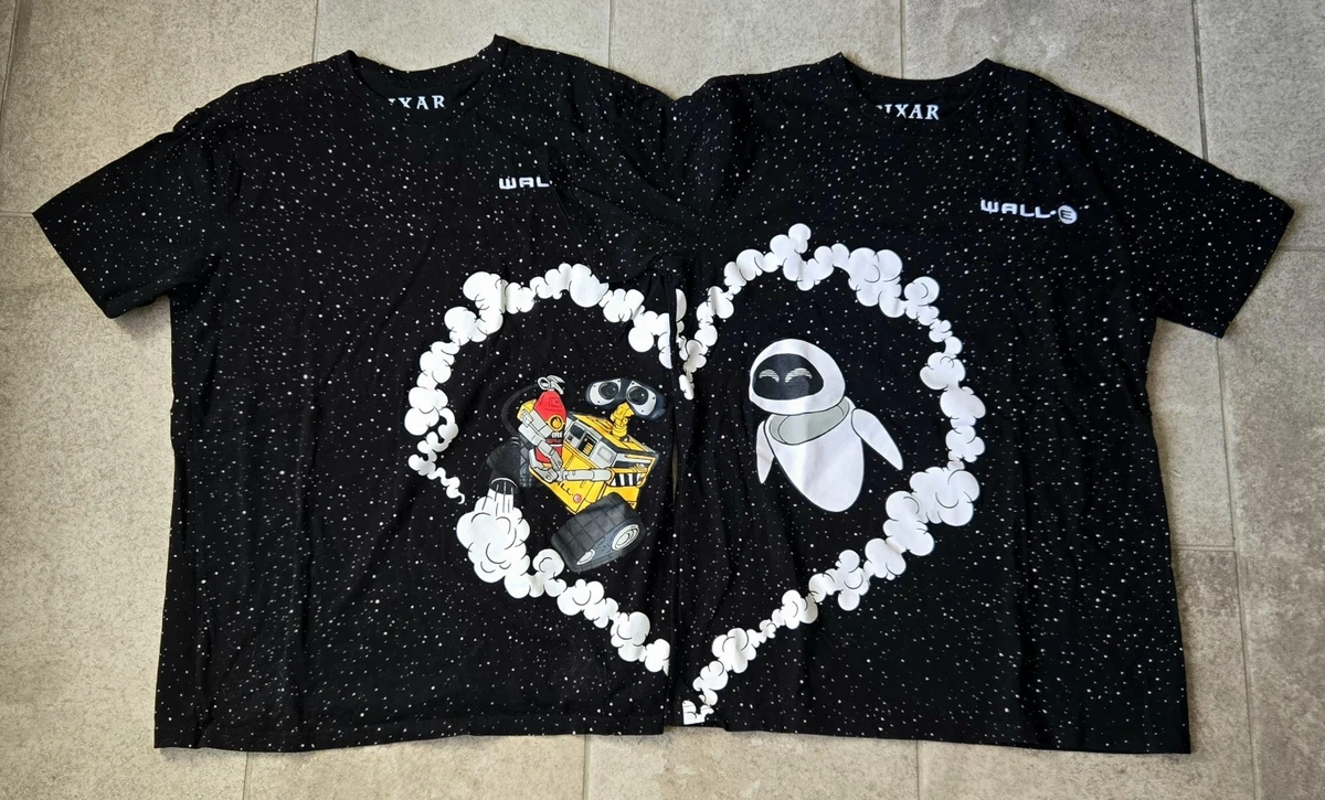 T-shirt Wall-E Et Eve – Unisexe – Modèle SY721 – Coton – Neuf Sans étiquettes