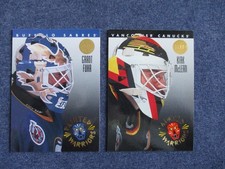 1993-94 Leaf Painted Warriors Kirk McLean Canucks Grant Fuhr Buffalo Sabres MINT