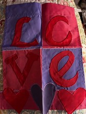 Valentines Day garden flag 12x18