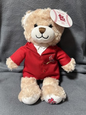 BUILD A BEAR ST LOUIS CARDINALS 2020 BEARY LIMITED EDITION RED COAT PLUSH BEAR