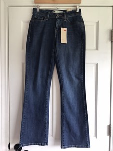 G49 Levis 529 Curvy Bootcut Mid Rise Dark Blue Wash Womens Size 6 | eBay