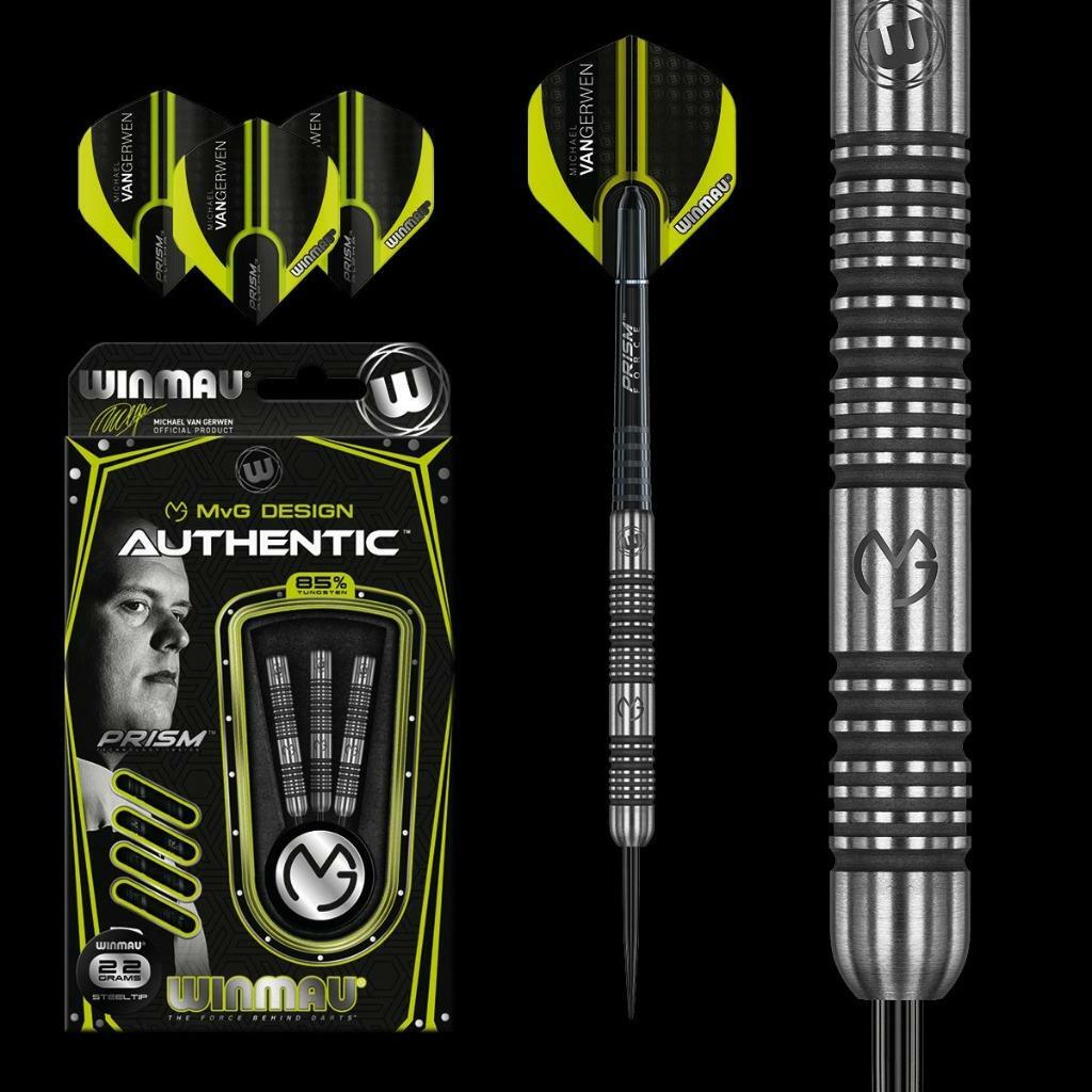 WINMAU Michael van Gerwen MVG AUTHENTIC 85% Tungsten 22 G