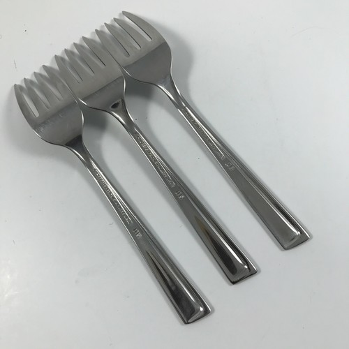 Vintage INTERNATIONAL WM ROGERS Stainless 3 SALAD FORKS 6-1/8" USA INS72 - Picture 3 of 3
