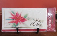 NIP Paper Magic Group CHRISTMAS MONEY-HOLDERS with ENVELOPES 6 - POINSETTIAS