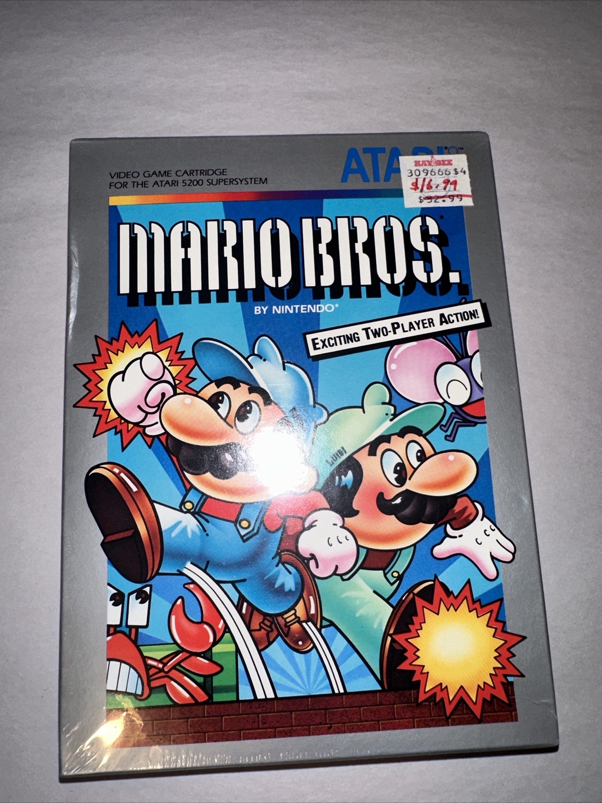 FACTORY SEALED Mario Bros Atari 5200 Supersystem Nintendo Vintage