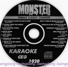 Female Classic Country Monster Hits Karaoke CD G 1020 Tanya Tucker,Crystal Gale