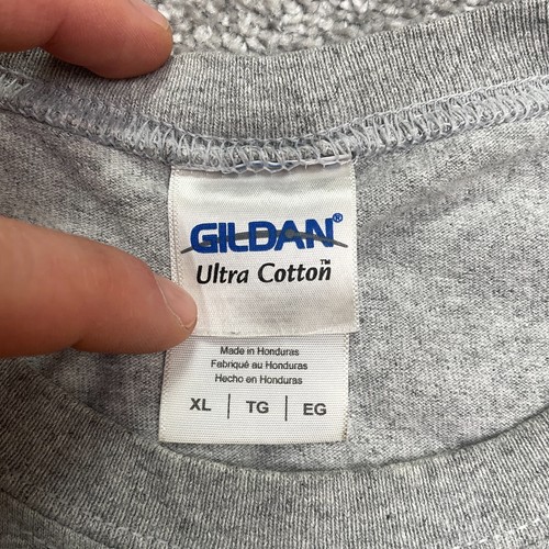 Gildan Ultra Cotton Graphic Browning Tank Top Mens XL Gray Crew Neck Muscle Tee - Picture 5 of 10