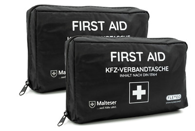 KFZ-Verbandtasche DIN 13164 - Verbandskasten 2x Auto , Erste Hilfe Kasten Auto