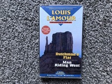Louis L' Amour  Dutchman's Flat / Man Riding West 2 Audio Cassettes VG Condition
