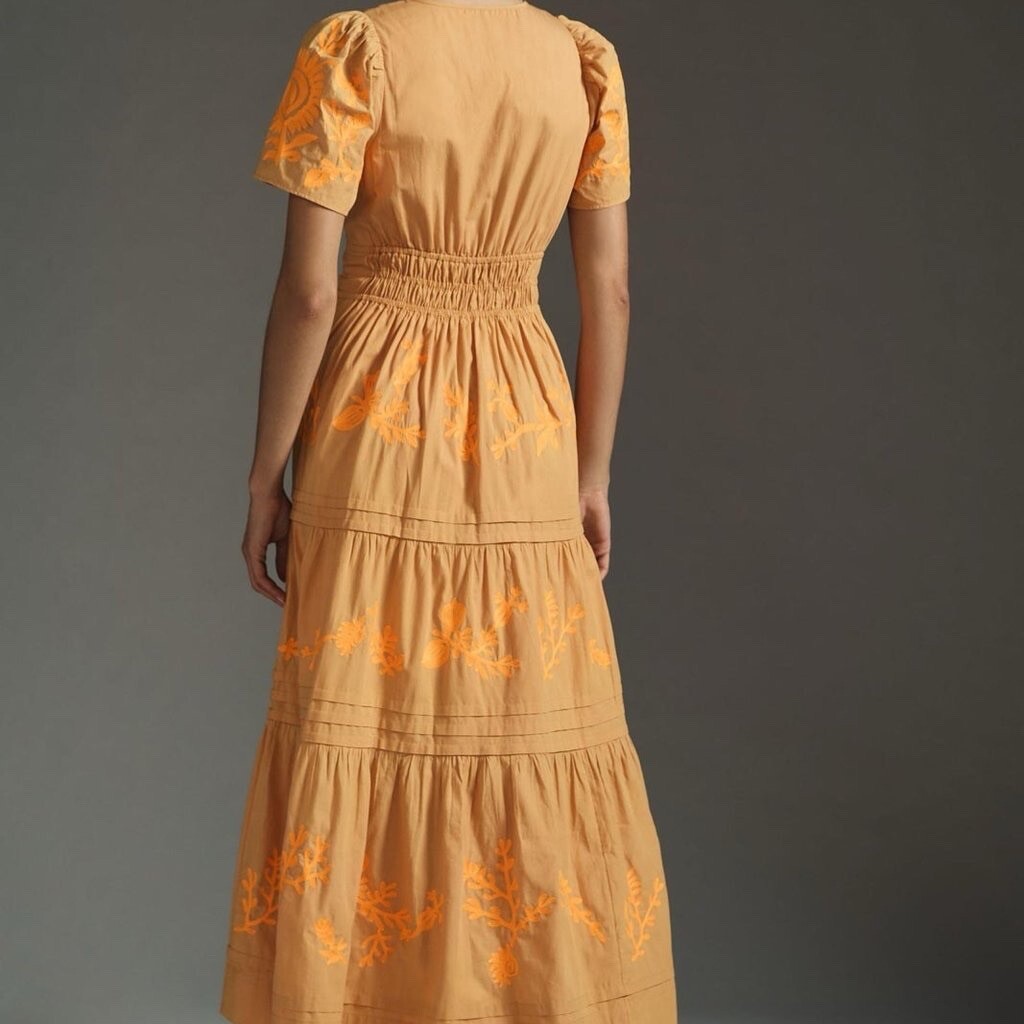 green emerald velvet dress Fuchsia Linen Somerset Maxi Dress